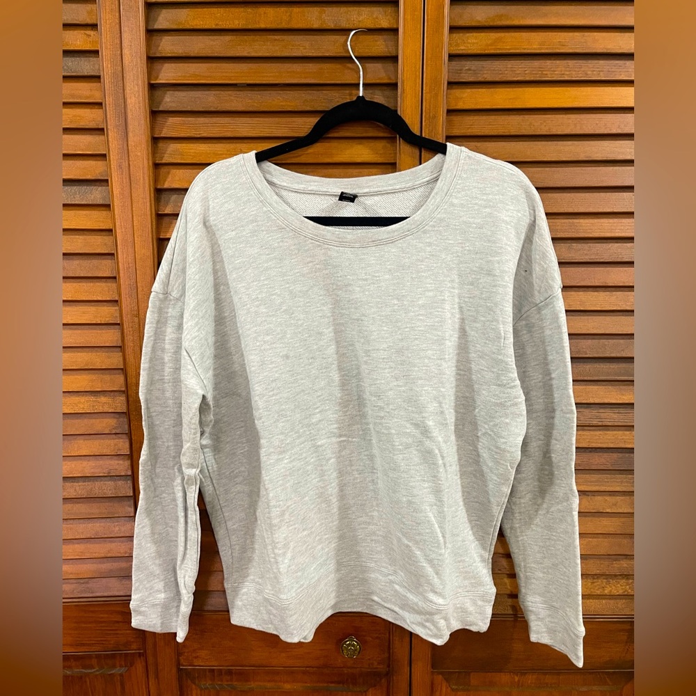 Grey long sleeve top